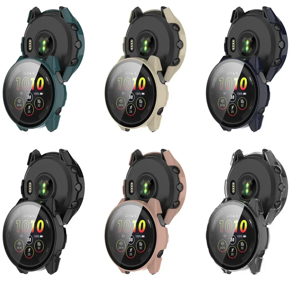Garmin Forerunner 970 Harde, Schokbestendige Beschermhoes Voor Horloges Met Gehard Glasfolie Transparant Garmin Forerunner 970 Harde, Schokbestendige Beschermhoes Voor Horloges Met Gehard Glasfolie Transparant