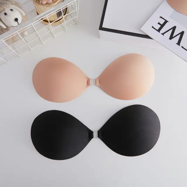 Round Water Drop Sexy Women Invisible Push Up Bra Self-Adhesive Silicone  Bust Front Closure Sticky Bra Backless Strapless Bra - AliExpress