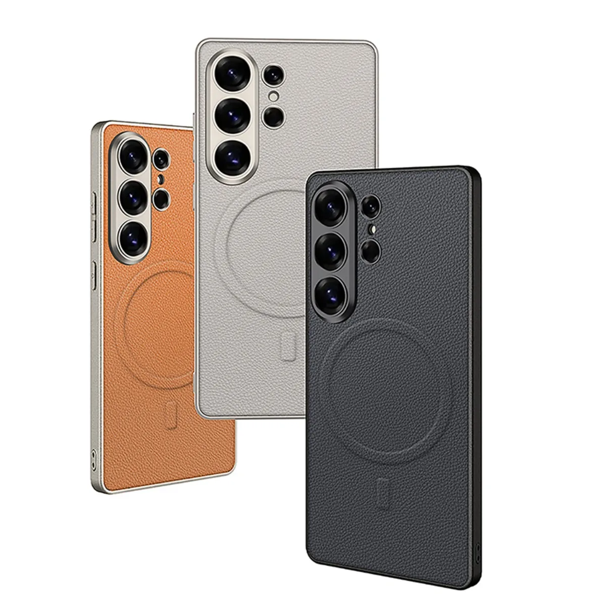 Leather Phone Case with MagSafe Compatibility - Premium Protective Cover for Ultra Wireless Charging