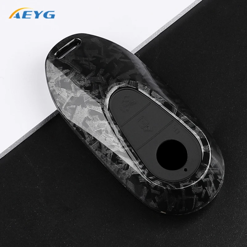 Sleek Carbon Fiber Car Key Cover - Premium Accessories
