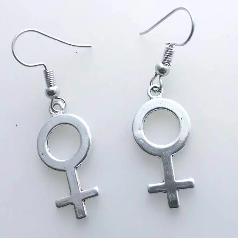 Drop Earrings Feminist Goth Accessories Women Dangle Earrings Aesthetic Grunge Stud Jewelry Designer Party Wedding Gift Cute Retro Drop