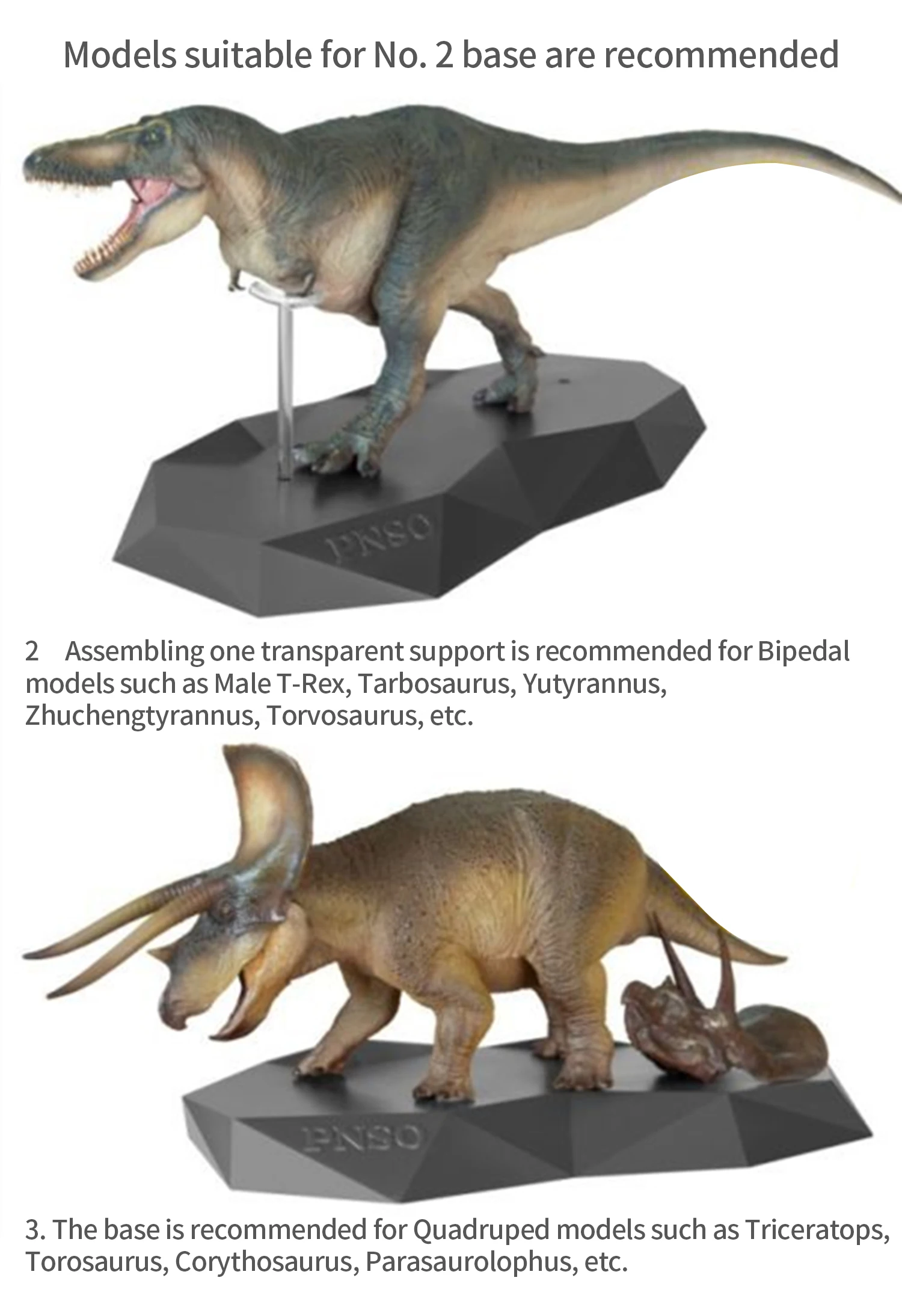 pnso suporte auxiliar transparente com base animal dinossauro modelo acessórios coletor decoração universal expositor