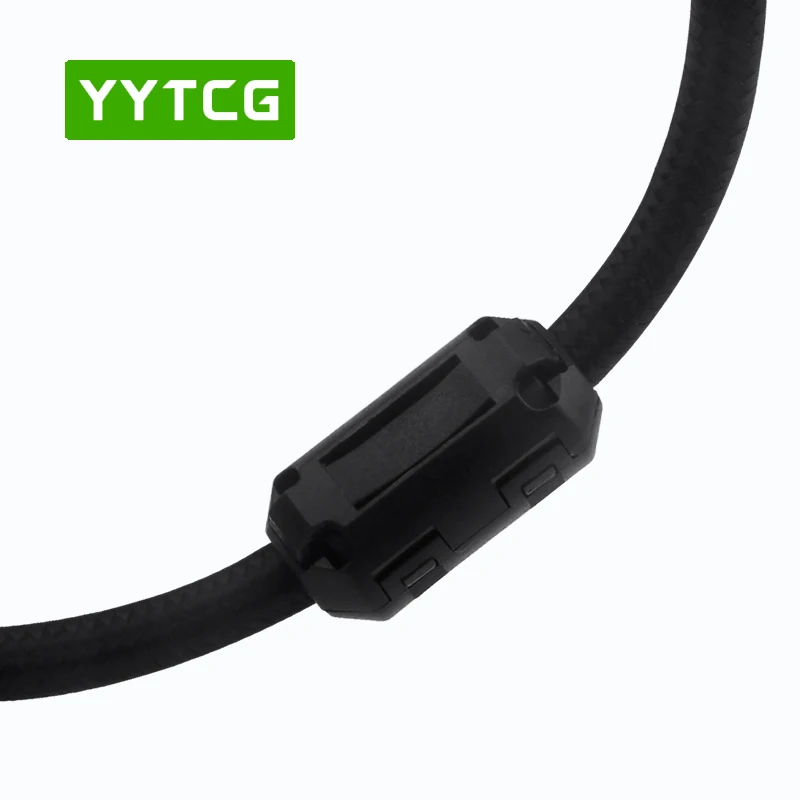 Premium Oxygen-Free Copper Braided Audio Cable with 3.5mm Stereo to Dual XLR Connectors