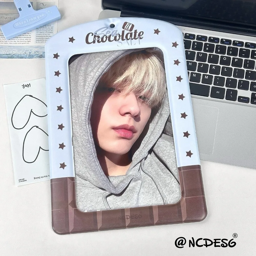 Trendiger A4-Fotokartenhalter aus PVC, Schutzhülle für koreanische Idol-Fotos, bunte Riesen-Schutzhüllen für Postkarten, Geschenk für Mädchen – Detail 18