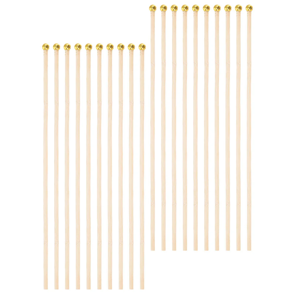 

50 Pcs Outdoor Flagpole Wooden Sticks Decor Kit Festival Flagpoles Banner for Festive