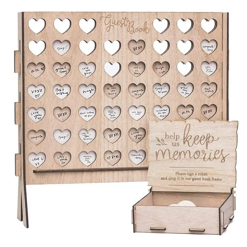 

Wedding Guest Book Ideas Romantic Wooden Heart Sign In Books Unique Heart Wedding Supplies Guest Books For Shower Parties