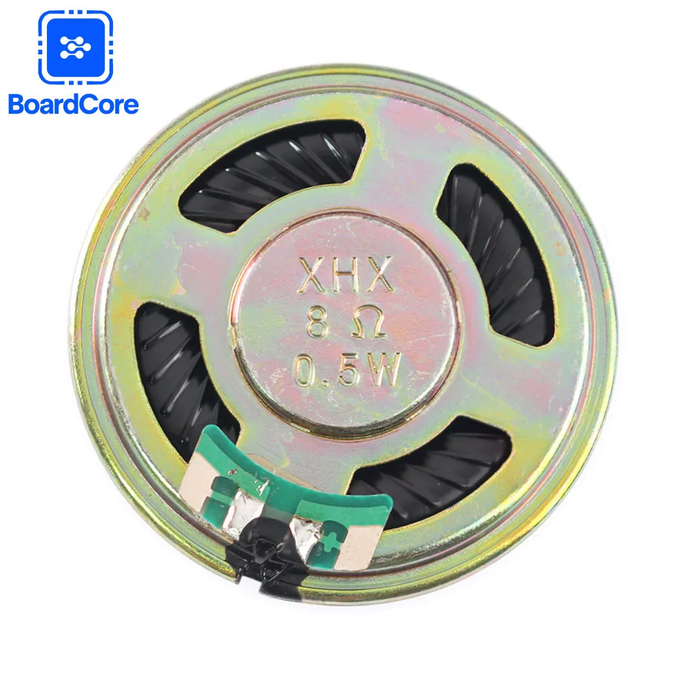5-20개 0.5W 8R 40mm 초박형 혼 스피커 DIY 전자 오디오 수리용 0.5W 8Ω 라우드스피커