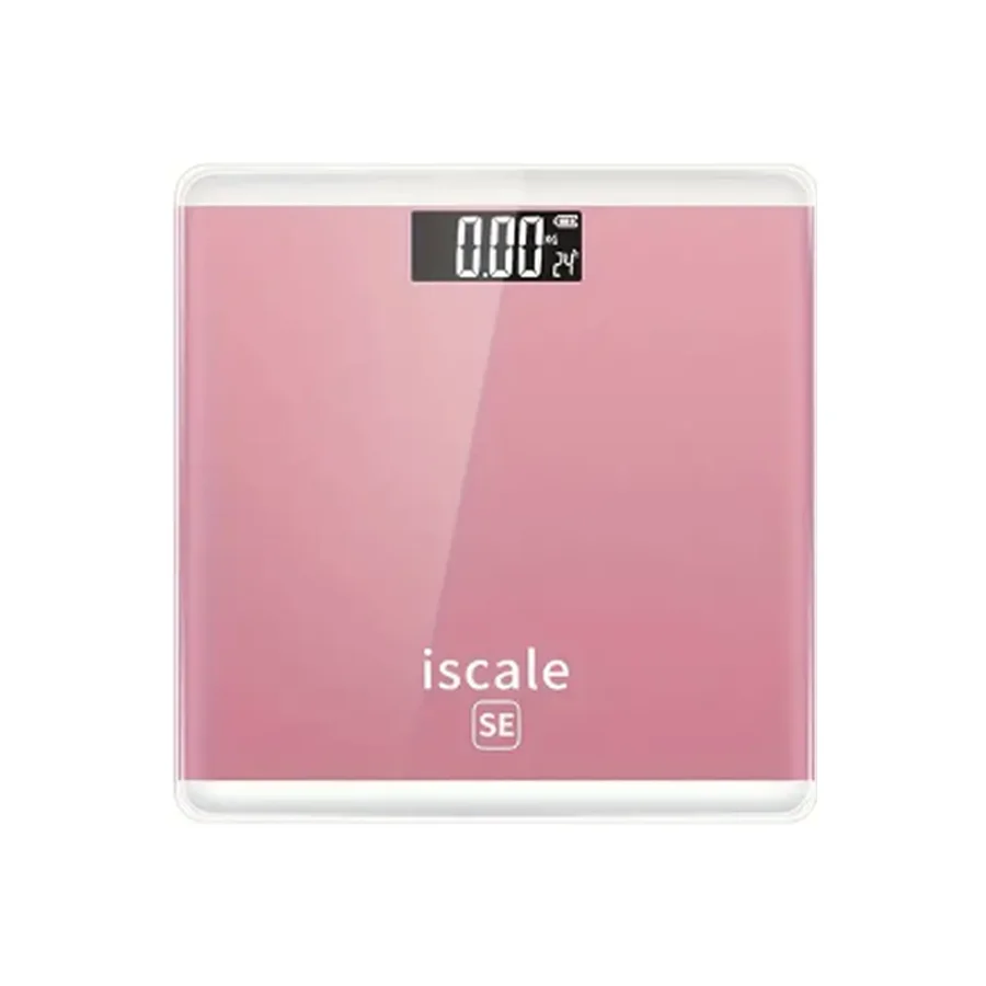 Smart Rose Gold Mini Body Weight Scale-Accurate Electronic Scale for Home Use with Easy-to-Read Display and Auto On/Off Function