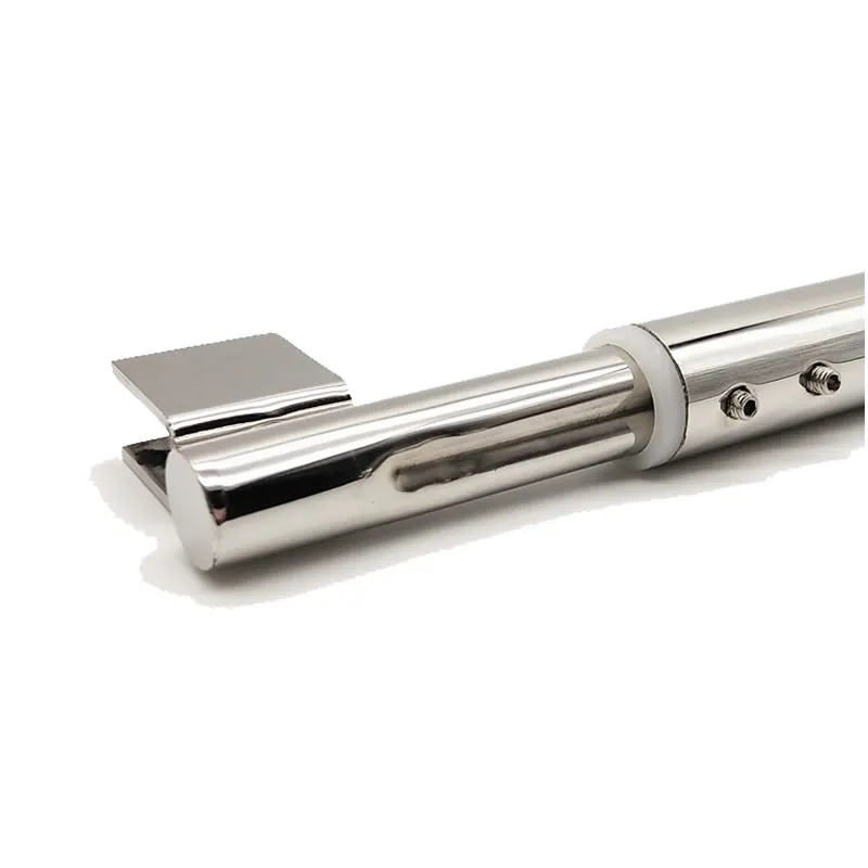 Pipe Clamps Stainless steel Shower Glass door fixed rod clamp Bathroom glass support bar Plane fixed Adjustable length easy to install