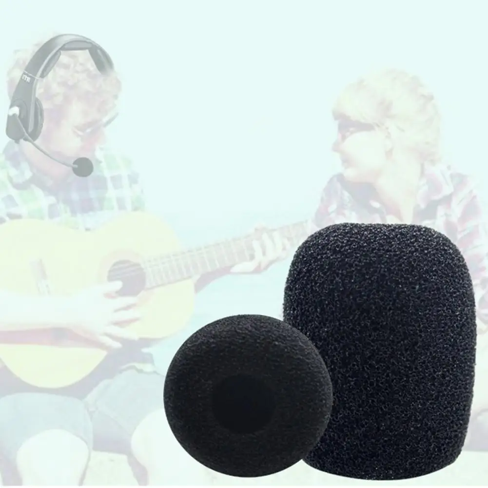 

MIC Filter Soft MIC Filtration Foam Black Noise Filtration Durable Plosives Reduction Lapel MIC Sponge Cap