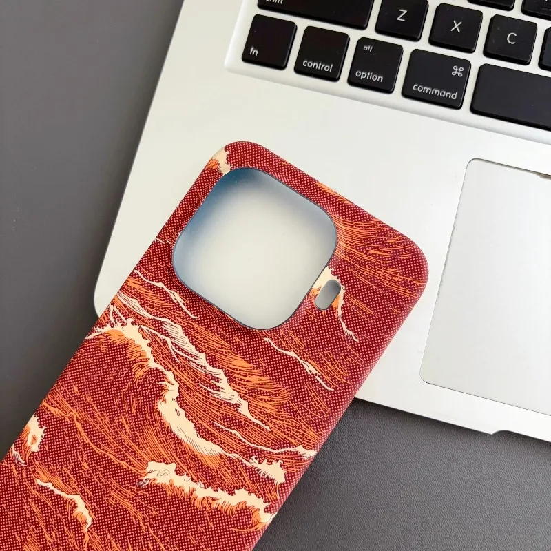 Stylish Shockproof Carbon Fiber Magnetic Case with Matte Finish