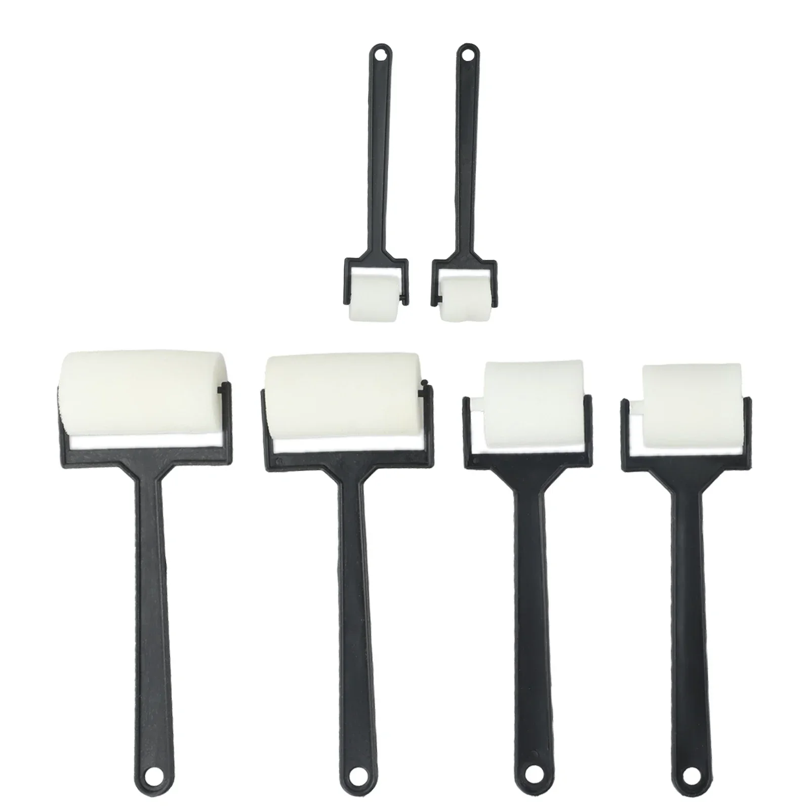 Craft Tool White Sponge Brush Foam Painting Roller Brush Children Draw Craft Tool Decorative Supplies 6pcs,paint brushes