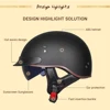 14583-6bfa9b.jpg GXT-Casque de Moto Rétro avec Certification DOT, Demi-Visage, Vintage, pour Scooter