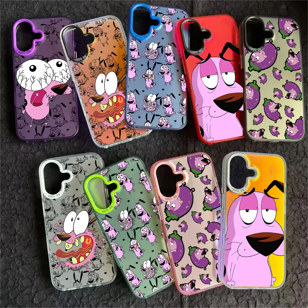 Courageous Matte Dog-Themed Phone Case