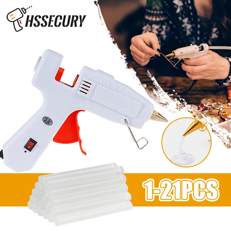 80W Hot Melt Glue Gun With 11*200MM Glue Stick DIY Mini Indusrial Adhesive  Stick Hot Glue Guns Repair Tool for Home Heat Tool - AliExpress