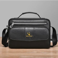 Sac bandoulière homme WEIXIER en PU, grande capacité, multi-poches, sac à main, sac à bandoulière, sac de voyage d'affaires, sac de voyage en plein air 1