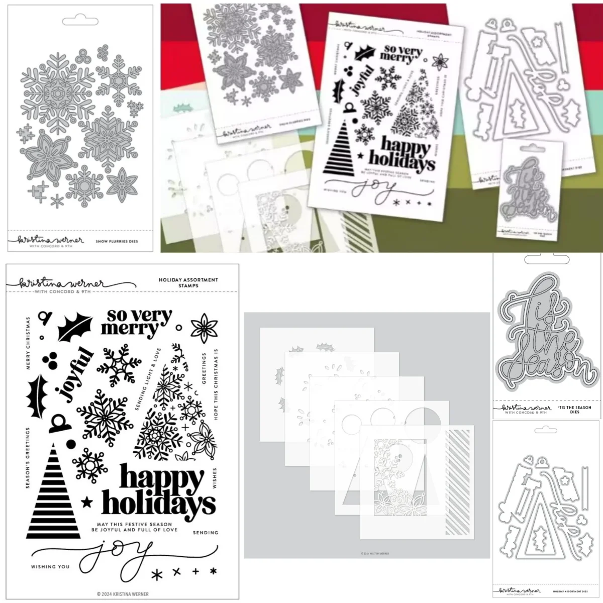 Christmas Snow Holiday Season Assortment New Clear Stamps Metal Cutting Dies Stencil For DIY Scrapbook Craft Greeting Card