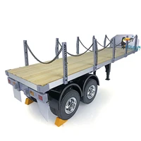 1/14 2 Axles RC Tractor Flatbed Semi Trailer Truck KIT for DIY TAMIYAYA Vehicle Car Model Toucan RC Hobby Toys TH01024-SMT1 2