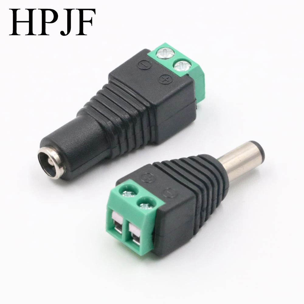 Description Picture 6 of item2/5/10Pcs 5.5 x 2.1mm 5.5 x 2.5mm DC Power Male Female Plug Jack Connector Adapter For 3528 5050 LED Strip Light Camera