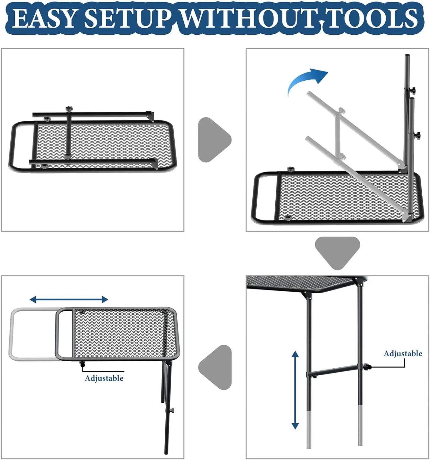 Outdoor Camping Table Portable Tire Folding with Lifting Rack Tire Dining Table