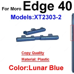 Enhanced Power Volume Side Key Flex Cable Replacement (Edge40 - Lunar Blue)