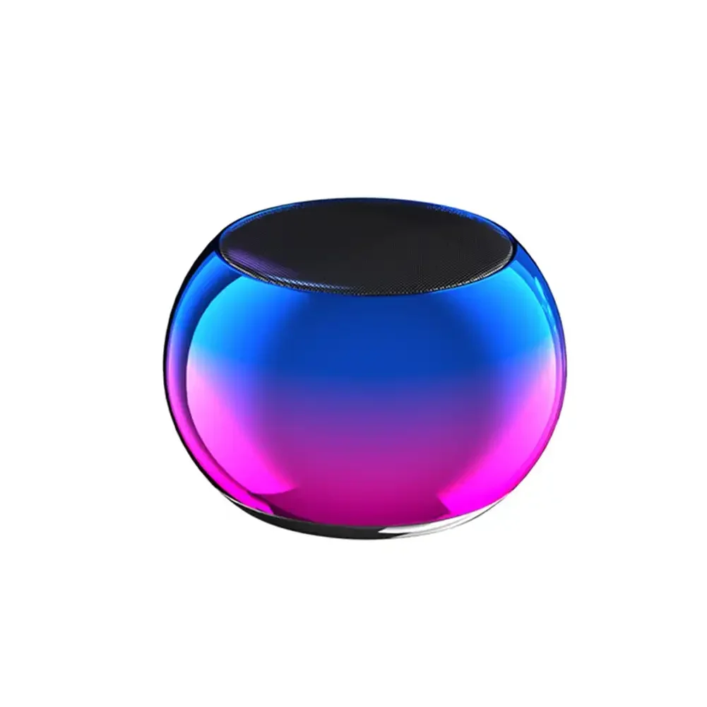 Flash Wireless Bluetooth Speaker Portable Small Steel Gun Metal Heavy Subwoofer Outdoor Mini Audio Soundbar For Ios / Android