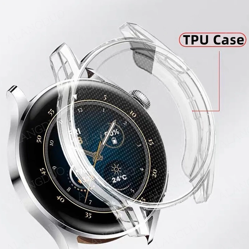 Huawei Watch 4 Pro 용 TPU 보호 케이스 Huawei Watch 3 Pro Watch 4 pro 도금 보호 쉘용 전체 화면 보호기