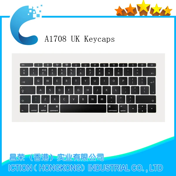 Keyboard Keycap for Macbook Pro 13.3" Retina A1708 US UK French Italy Germany Russian Spain Arabic layout keyboard keycap laptop keyboard
