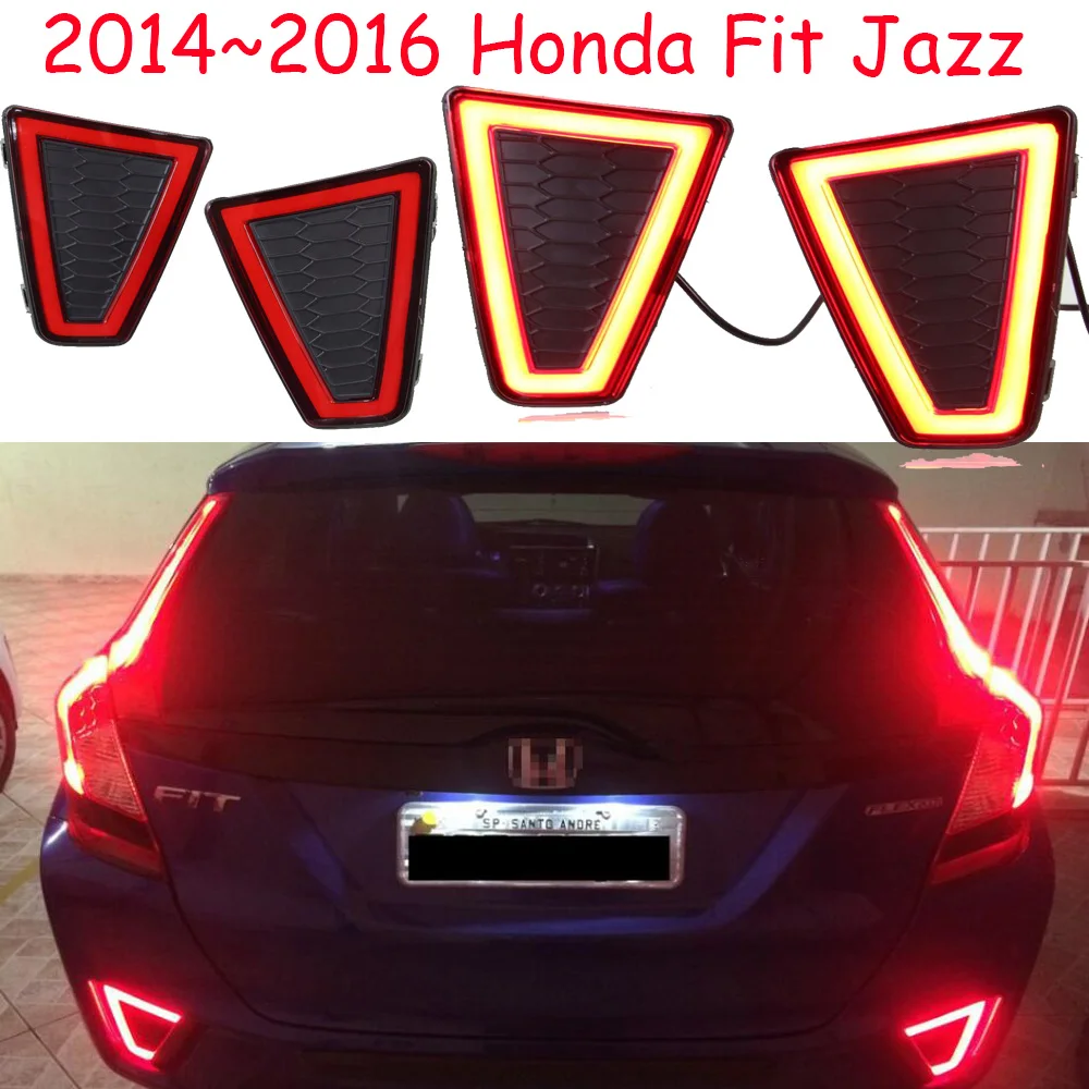 

Автомобильный задний фонарь bupmer для Honda Fit Jazz Задний фонарь тормоза light brake 2014 ~ 2016y, светодиодные автомобильные аксессуары, задний фонарь для Honda Jazz Fit, задний фонарь