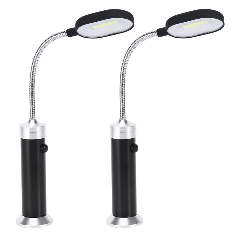

2Pack Grill Lights For BBQ, Super Bright Magnetic Grill Light BBQ COB Light Flexible Goose Neck, Not Included Batteries