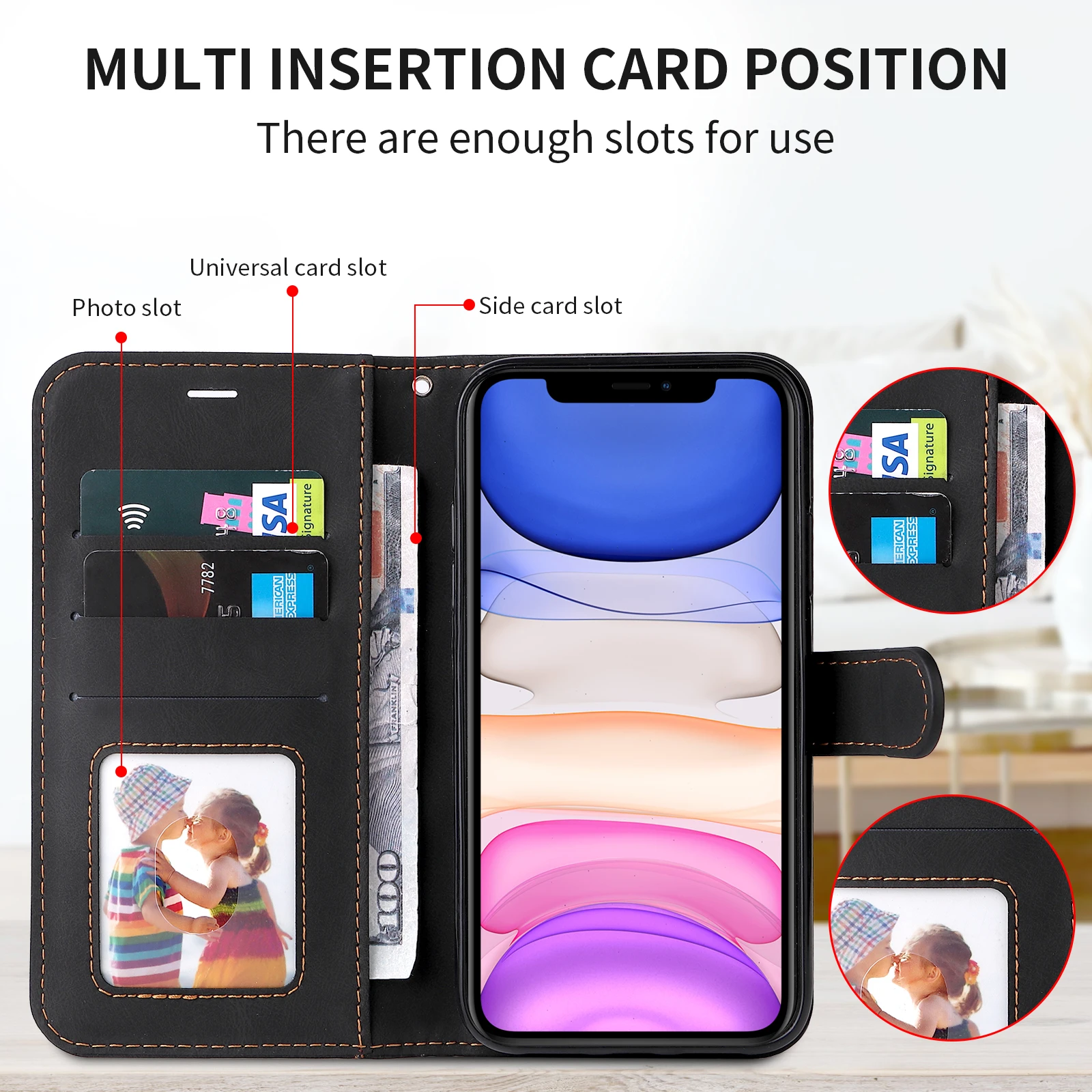Stylish Multifunctional Wallet Phone Case