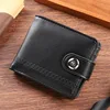 Men's Business Wallet Retro Artificial Leather Foldable Short Wallet Credit ID Card Storage Card Holder Hasp Clutch Bag Purses 3