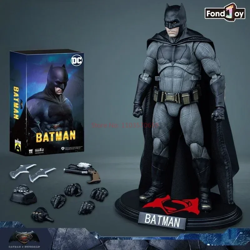 

Original Fondjoy Dc Batman Anime Figure 1/9 7 Inch Movie Figurine Bvs Big Ben Batman Multiverse Light Armor Statue Model Toys