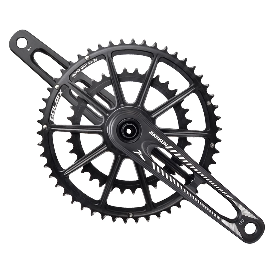 165/170mm Crank Arm Road Bike Hollow Crankset with Double