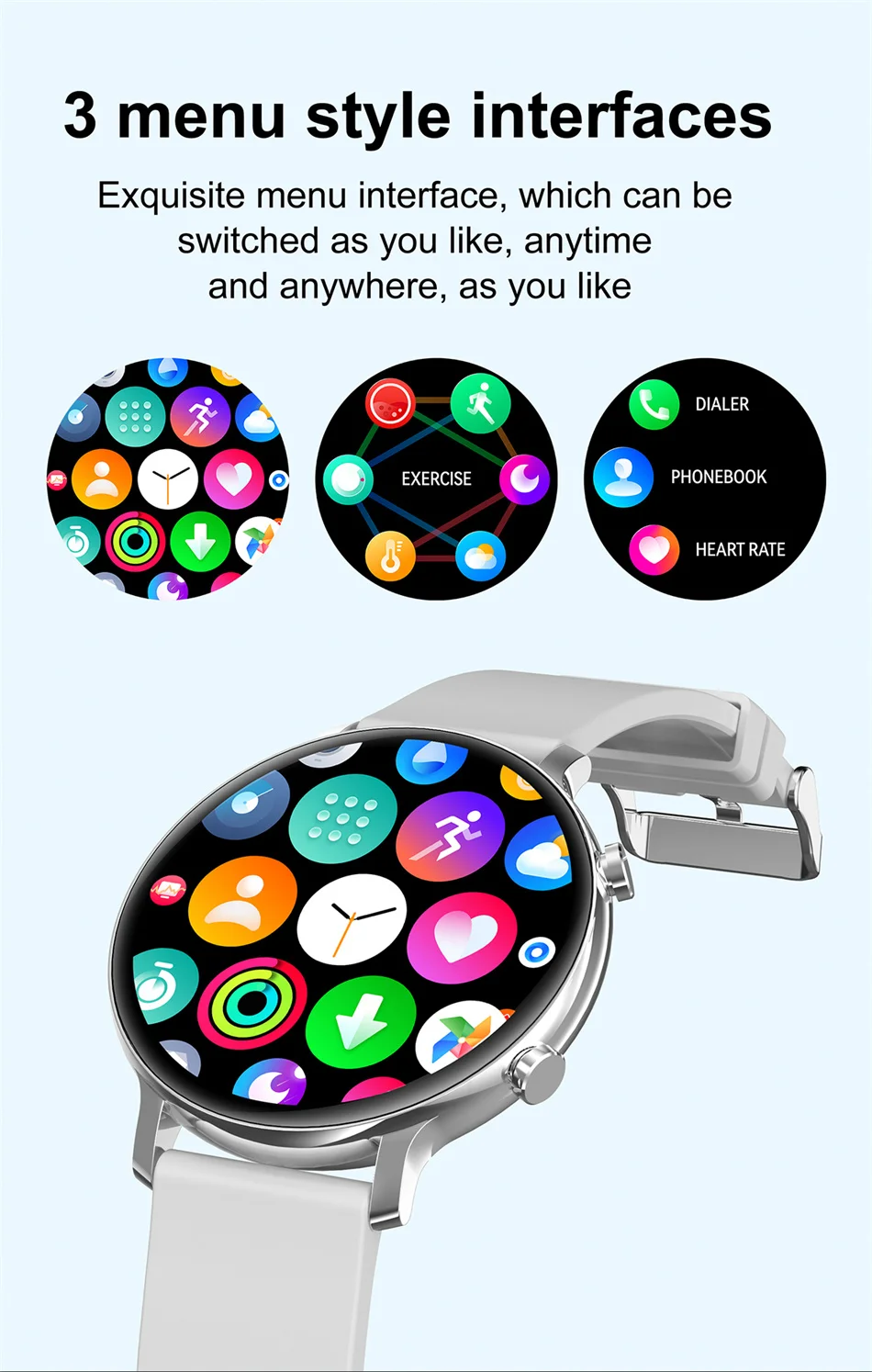 ECG + PPG Bluetooth-oproep Smart Watch Dames heren Waterdichte sport Fitness Tracker Multifunctionele damessmartwatch Heren +_voghion.com