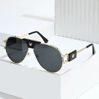 Classic Aviation Sunglasses Women Brand Designer Cattle Head Decoration Brand Designer Pilot Sun Glasses UV400