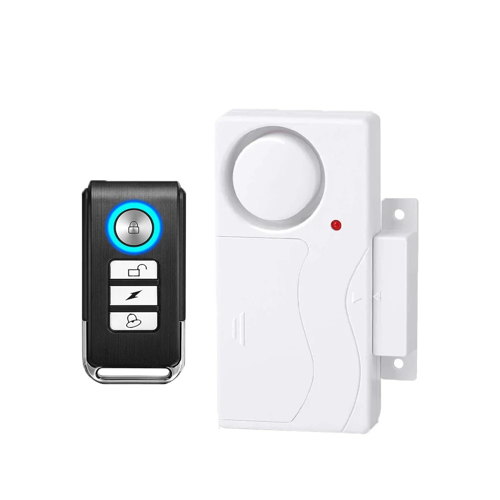 Wireless 110dB Anti-Theft Vibration Alarm with Remote Control