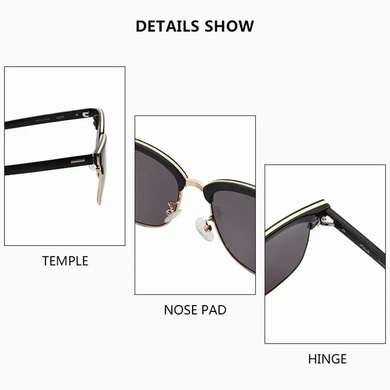ZENOTTIC 2026 Trend Classic Brand Square Sunglasses Fashion Metal&Acetate UV400 Shade for Unsiex - Image 6
