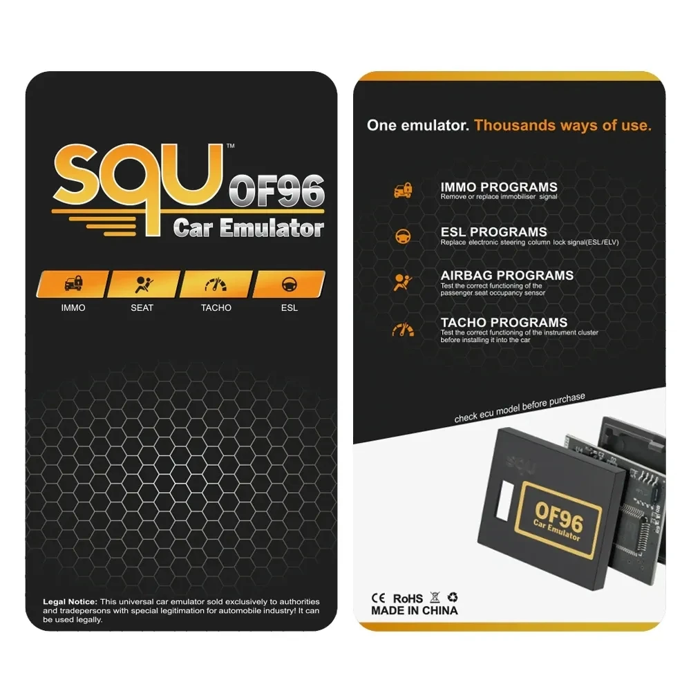 Key Programmer SQU OF96 OF80 Universal Car IMMO Emulator for VAG/Mercedes/Opel/Renault/BMW/Fiat/Honda Tacho ECU Tuning Programmer Tool