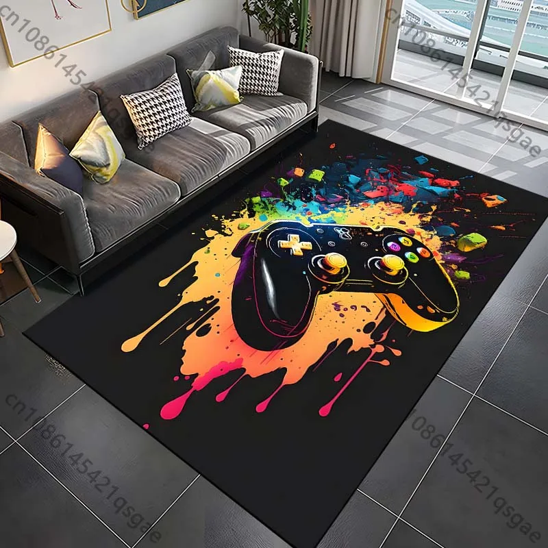 Decorative Carpet Floor Mat Kids Carpet 15 Sizes Modern Gamer Carpet Rug for Bed Room Living Room Bathroom Play Area