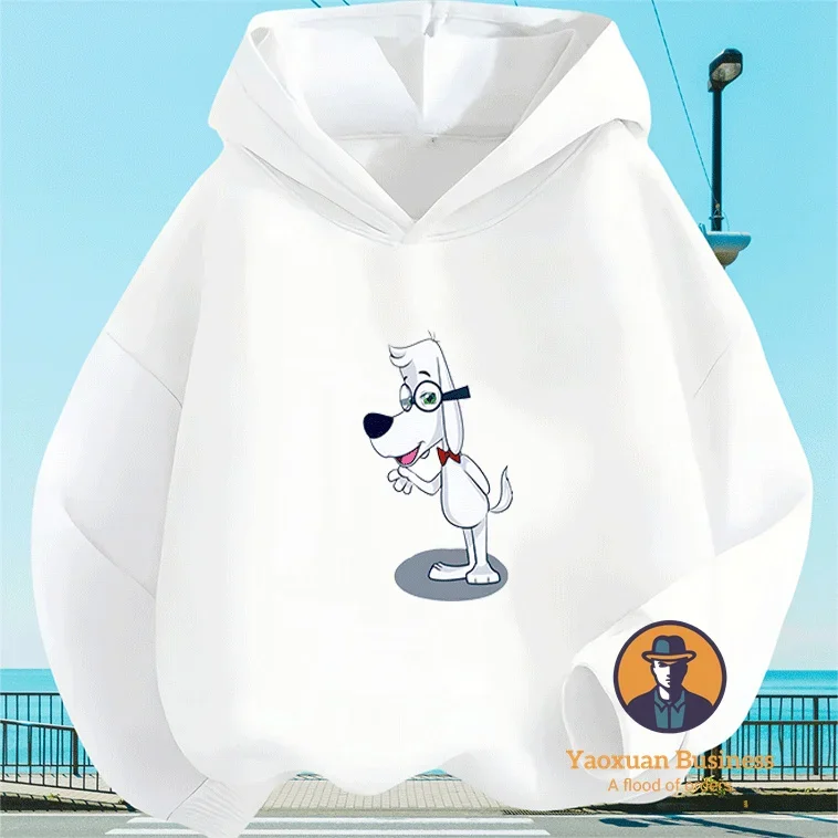 أنيق يبتسم الأصدقاء الموسم الأطفال الفتيان هوديي لطيف مطبوعة الكرتون يندبروف الدافئة الخريف الشتاء أنيق