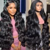 30Inch 13X4 13X6 Body Wave Lace Front Wigs Human Hair Pre Plucked 180 Density HD Transparent Lace Frontal Wigs Human Hair 1