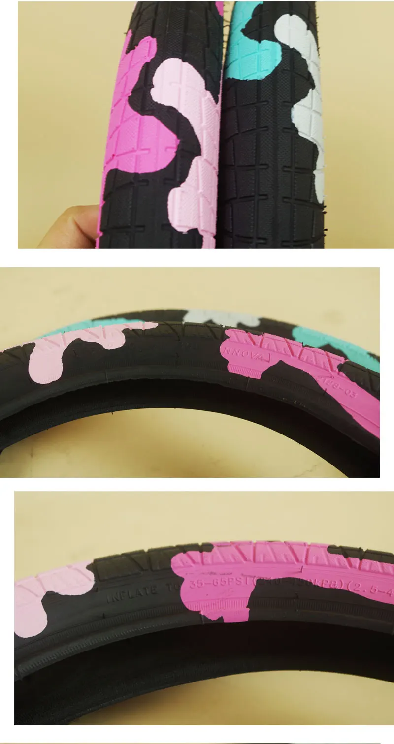 Bmxバイク2.1ラバータイヤ、自転車ホイールアクセサリー、16