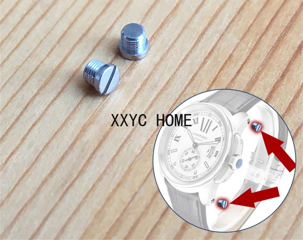 

Ремешок для часов с фиксированным винтом для калибра Картье W71000, кожаные ремешки