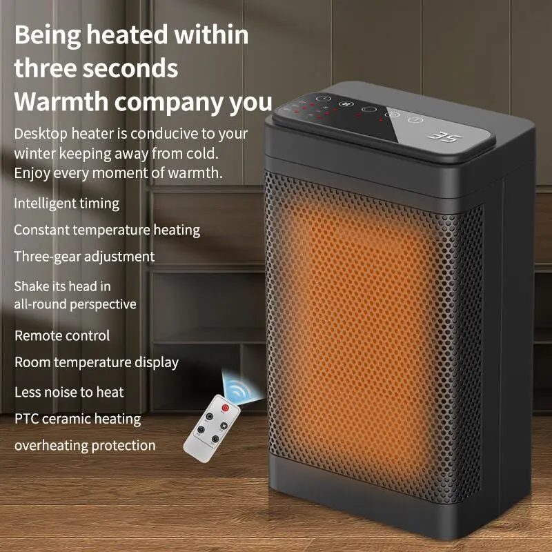 3 biegi PTC Ceramic Heater przenośny wentylator grzewczy 110 V/220 V 1200 W elektryczny ciepły wentylator domowy i biurowy ogrzewacz maszyna na zimę_voghion.com