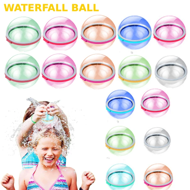 1/2/3Pcs Water Bomb Splash Balls Toy Reusable Water Balloons Water Absorbent Ball Swimming Pools Toys for Kids Water Fight Games 1