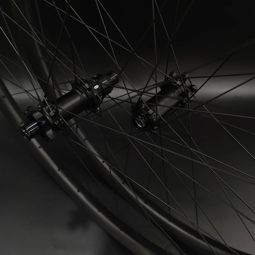 EASEDON Wheelset M160SL, Ultra Light Carbon Rim Goldix Ratchet 72T Loud MTB 23mm Deep 28 32 34 36 38mm Wide Boost Center Lock 6 Bolt