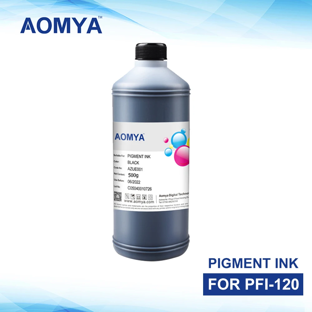 Garrafa de Tinta Pigmentada para Impressora Kit de Recarga de Tinta Pfi120 Pfi 120 500ml Canon Tm200 Tm205 Tm300 Tm305 200 205 300 305