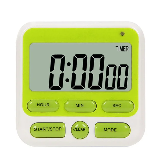 KTKUDY Digital Kitchen Timer with Mute/Loud Alarm Switch ON/Off Switch, 24  Hour Clock & Alarm, Memory Function Count Up & Count Down for Kids Teachers