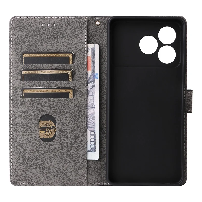 For ZTE Nubia A36 4G Case Cover Wallet Anti-theft Brush Magnetic